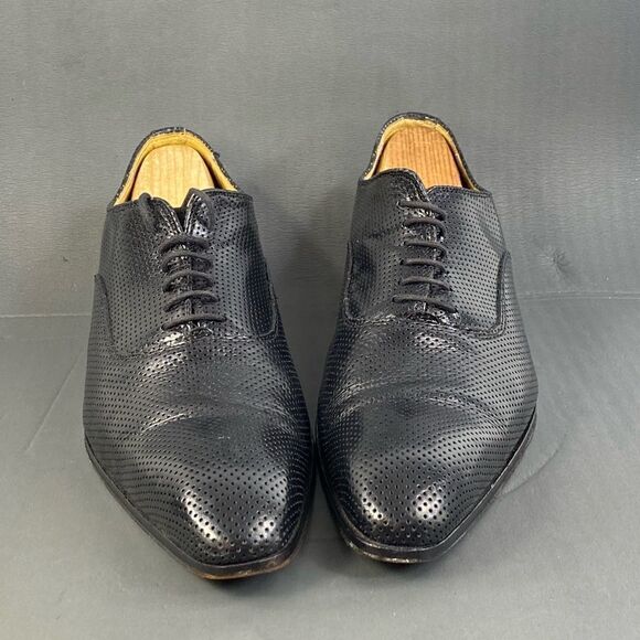 Mario Alborino black leather Oxford shoes mens size  11 (44) main image 4